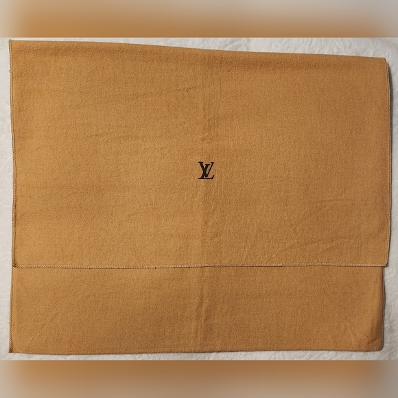 Louis Vuitton Vintage LV Flap Over Tan Dust Bag